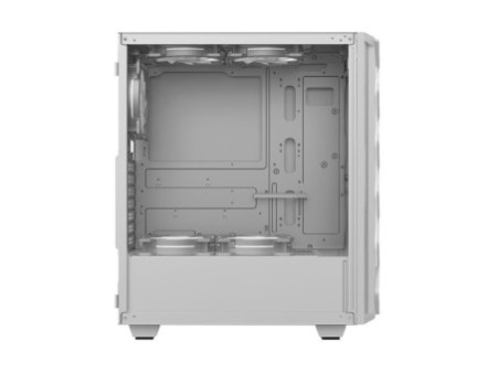 Gabinete Gamer Gamemax Revolt 3606, RGB, Mid Tower, Vidro Temperado, White/Black, Sem Fonte, Com 3 Fans