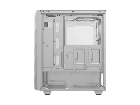 Gabinete Gamer Gamemax Revolt 3606, RGB, Mid Tower, Vidro Temperado, White/Black, Sem Fonte, Com 3 Fans