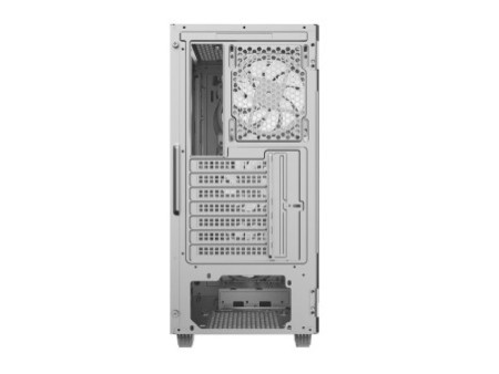 Gabinete Gamer Gamemax Revolt 3606, RGB, Mid Tower, Vidro Temperado, White/Black, Sem Fonte, Com 3 Fans