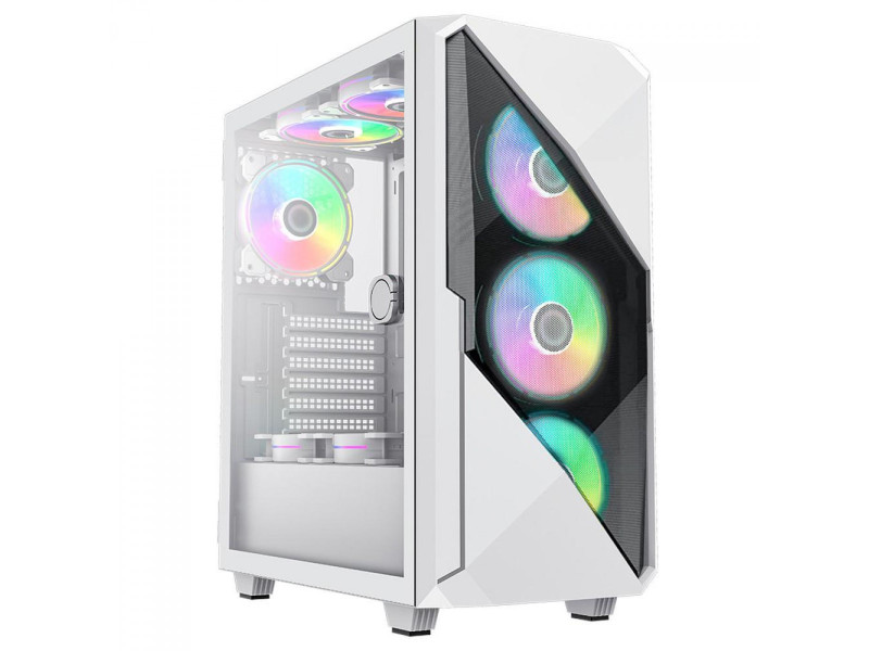 Gabinete Gamer Gamemax Kreator, Mid Tower, Vidro Temprado, ARGB, ATX, Black, Sem Fonte, Sem Fan Gabinete Gamer Gamemax Kreator, Mid Tower, Vidro Temprado, ARGB, ATX, Black, Sem Fonte, Sem Fan