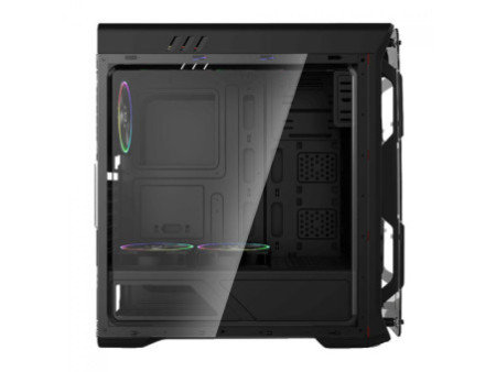Gabinete Gamer Gamemax Infinit Abyss M908 TR, ARGB, Mid Tower, Vidro Temperado, E-ATX, White, Sem Fonte, Com 1 Fan