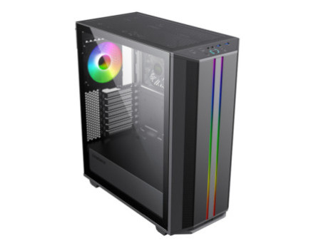 Gabinete Gamer Gamemax Panda, Mid Tower, Vidro Temperado, White, Sem Fonte, Com 1 Fan