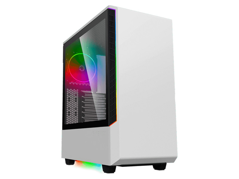 Gabinete PowerX 6507TG, Mini Tower, Black, Com Fita Led RGB, mATX, Com Fan Gabinete PowerX 6507TG, Mini Tower, Black, Com Fita Led RGB, mATX, Com Fan