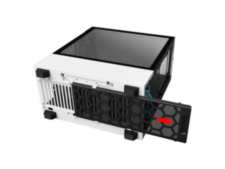 Gabinete PowerX 6507TG, Mini Tower, Black, Com Fita Led RGB, mATX, Com Fan