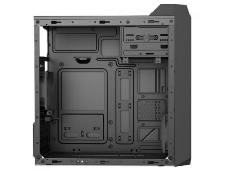 Gabinete PowerX 6503BK, Mini Tower, Black, Com Fita Led RGB, mATX, Com Fonte, Com Fan