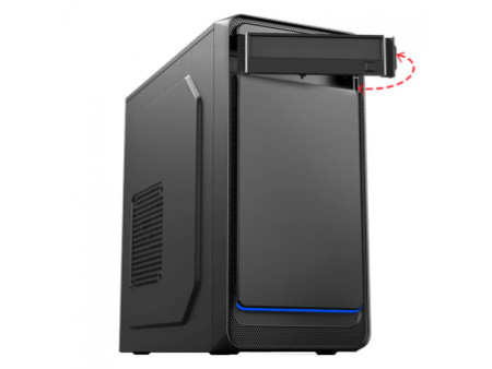 Gabinete Gamer Gamemax Contac, ARGB, Mid Tower, Vidro Temperado, Black/Red, Sem Fonte, Com 3 Fans, Contac Turbo BR
