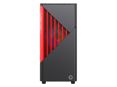 Gabinete Gamer Gamemax Contac, ARGB, Mid Tower, Vidro Temperado, Black/Gray, Sem Fonte, Com 3 Fans, Contac Turbo BG