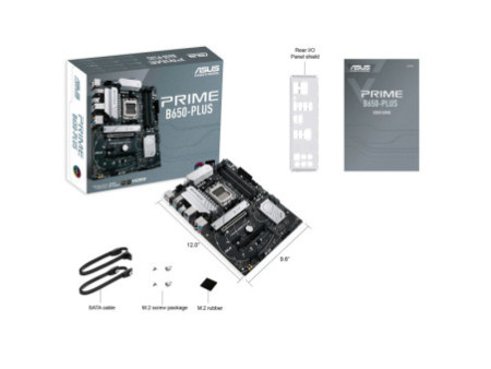 Placa Mãe Asus PRIME B650-PLUS, Chipset B650, AMD AM5, ATX, DDR5, 90MB1BS0-M0EAY0