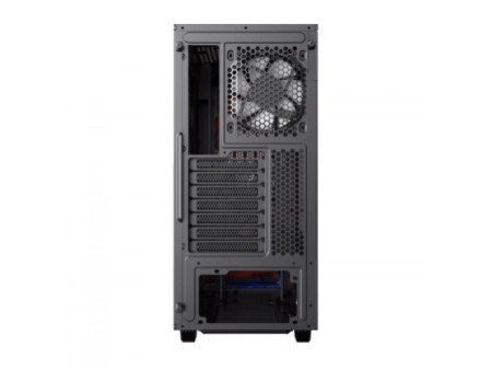 Gabinete Gamer Gamemax 3609BK, Typhoon, ARGB, Mid Tower, Vidro Temperado, Black, Sem Fonte, Com 2 Fans