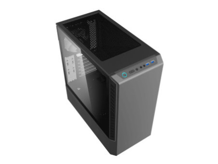 Gabinete Gamer Gamemax Ninja 3611 COC, Mid Tower, RGB, Vidro Temperado, Preto, E-ATX, Sem Fonte, Com 2 Fans