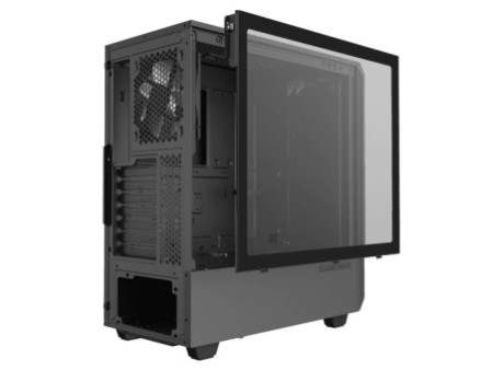 Gabinete Gamer Gamemax Ninja 3611 COC, Mid Tower, RGB, Vidro Temperado, Preto, E-ATX, Sem Fonte, Com 2 Fans