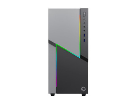 Gabinete Gamer Gamemax Paladin T801, Mid Tower, ARGB, Vidro Temperado, Black, E-ATX, Sem Fonte, Com 1 Fan