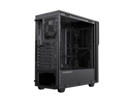 Gabinete Gamer Gamemax Paladin T801, Mid Tower, ARGB, Vidro Temperado, Black, E-ATX, Sem Fonte, Com 1 Fan
