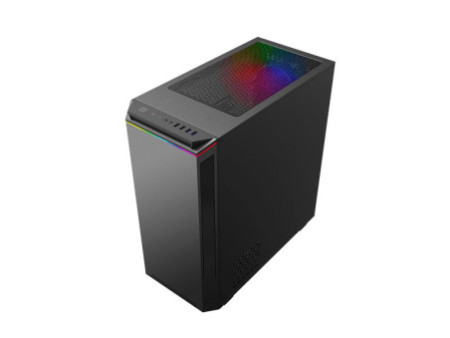 Gabinete Gamer Gamemax Diamond 3601-W, RGB,  Mid Tower, Vidro Temperado, Branco, S-Fonte, Com 1 Fan