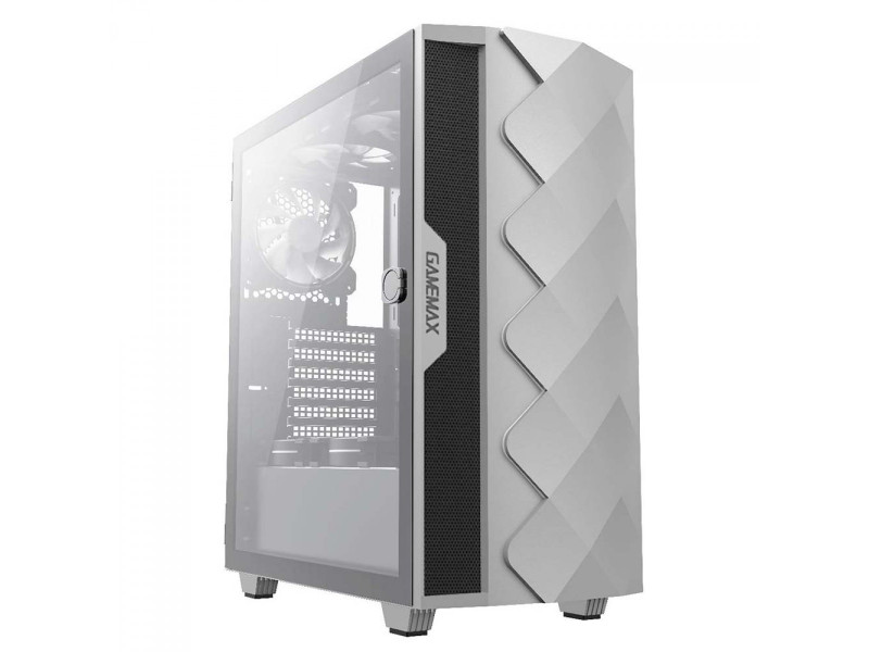Gabinete Gamer Gamemax Revolt 3606, RGB, Mid Tower, Vidro Temperado, Black, Sem Fonte, Com 3 Fans