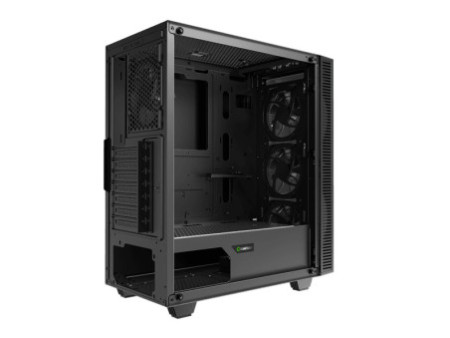 Gabinete Gamer Gamemax Fortress TG, Mid Tower, Vidro Temperado, Black, ATX, Sem Fonte, Com 2 Fans, MFG.A362