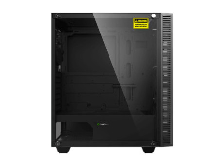 Gabinete Gamer Gamemax Fortress TG, Mid Tower, Vidro Temperado, Black, ATX, Sem Fonte, Com 2 Fans, MFG.A362