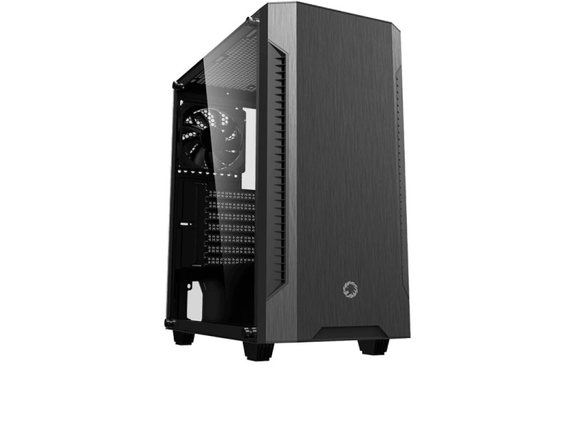 Gabinete Gamer Gamemax Stratos H609 ARGB, Mini Tower, Vidro Temperado, Black, Sem Fonte, Com 4 Fans, H609