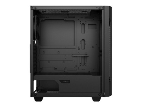 Gabinete Gamer Gamemax Stratos H609 ARGB, Mini Tower, Vidro Temperado, Black, Sem Fonte, Com 4 Fans, H609