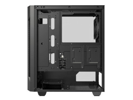 Gabinete Gamer Gamemax Stratos H609 ARGB, Mini Tower, Vidro Temperado, Black, Sem Fonte, Com 4 Fans, H609
