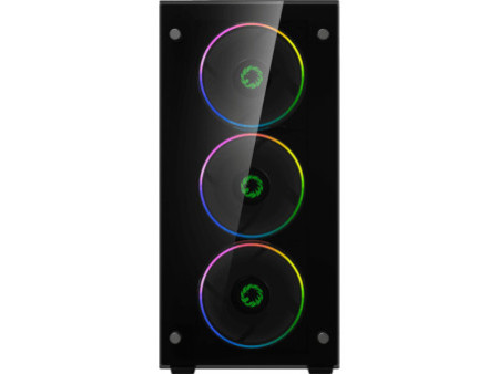 Gabinete Gamer Gamemax Expedition, Mid Tower, Com 1 Fan, mATX, Painel Lateral, White, Sem Fonte