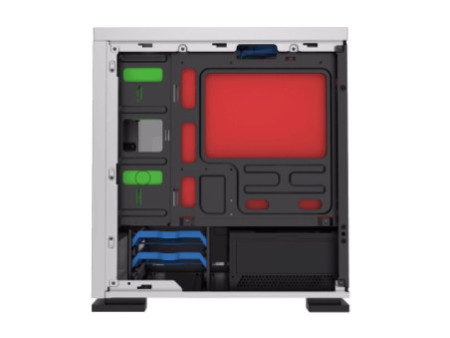 Gabinete Gamer Gamemax Hero, Mid Tower, Vidro temperado, Black, Sem Fonte, ​​​​​​​Com 3 Fans White