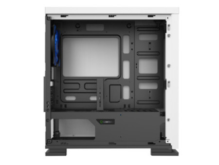 Gabinete Gamer Gamemax Hero, Mid Tower, Vidro temperado, Black, Sem Fonte, ​​​​​​​Com 3 Fans White