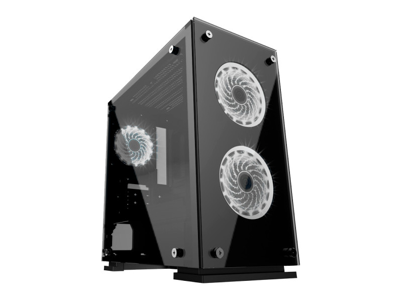 Gabinete Gamer Gamemax Diamond 3601, RGB, Mid Tower, Com 1 Fan, Vidro Temperado, Black, Sem Fonte, DIAMOND 3601 Gabinete Gamer Gamemax Diamond 3601, RGB, Mid Tower, Com 1 Fan, Vidro Temperado, Black, Sem Fonte, DIAMOND 3601