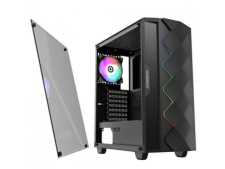 Gabinete Gamer Gamemax H602W, Mid Tower, Com 3 Fans, Painel Lateral, White, Sem Fonte