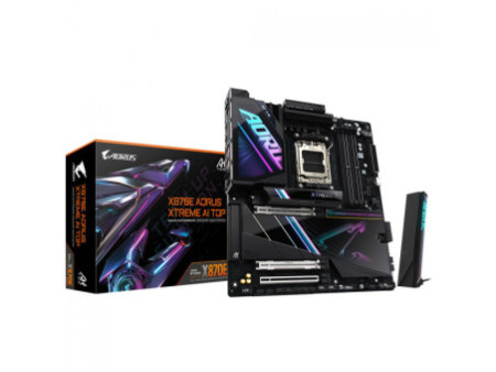 Placa Mãe Gigabyte X870E AORUS Xtreme AI TOP, WIFI7, Chipset X870E, AMD AM5, DDR5, E-ATX
