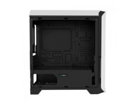 Gabinete Gamer Gamemax Hero, Mid Tower, ​​​​​​​Com 3 Fans Blue, Vidro temperado, Black, Sem Fonte