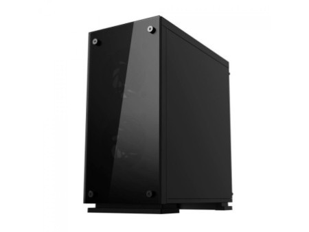 Gabinete Gamer Gamemax Hero, Mid Tower, ​​​​​​​Com 3 Fans Green, Vidro temperado, Black, Sem Fonte