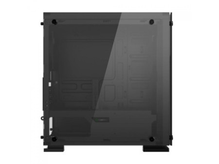 Gabinete Gamer Gamemax Hero, Mid Tower, ​​​​​​​Com 3 Fans Green, Vidro temperado, Black, Sem Fonte