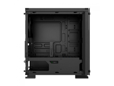 Gabinete Gamer Gamemax Hero, Mid Tower, ​​​​​​​Com 3 Fans Green, Vidro temperado, Black, Sem Fonte