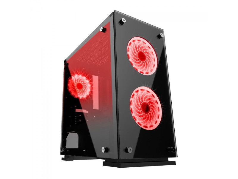 Gabinete PowerX 6503BK, Mini Tower, Black, mATX, Com Fan