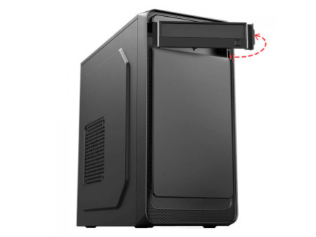 Gabinete Gamer Gamemax Black Expedition, Mid Tower, Black, Sem Fonte, ​​​​​Com 1 Fan Blue, H605