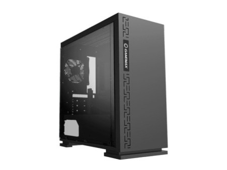 Gabinete Gamer Gamemax Dark Ranger, Mid Tower, ​​​​​​​Vidro temperado, Sem Fonte, Com 1 Fan RGB, Black, H605-TR
