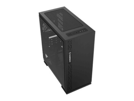 Gabinete Gamer Gamemax Dark Ranger, Mid Tower, ​​​​​​​Vidro temperado, Sem Fonte, Com 1 Fan RGB, Black, H605-TR