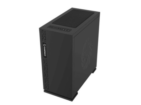 Gabinete Gamer Gamemax Dark Ranger, Mid Tower, ​​​​​​​Vidro temperado, Sem Fonte, Com 1 Fan RGB, Black, H605-TR