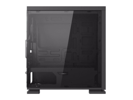 Gabinete Gamer Gamemax Dark Ranger, Mid Tower, ​​​​​​​Vidro temperado, Sem Fonte, Com 1 Fan RGB, Black, H605-TR