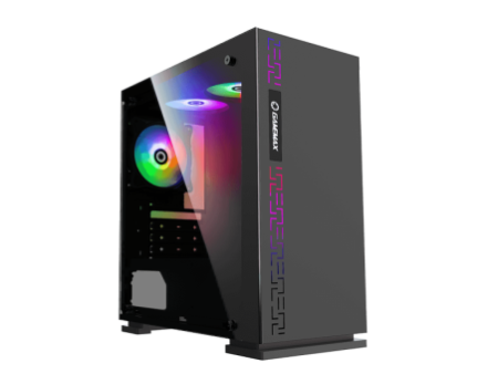 Gabinete Gamer Gamemax Optical G510, Mid Tower, Com 3 Fans, Vidro Temperado, White, Sem Fonte