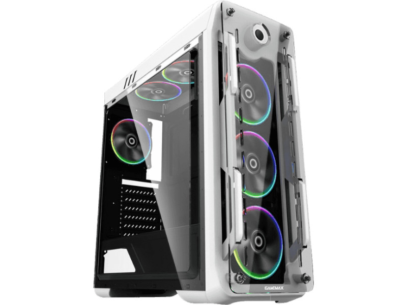 Gabinete Gamer GameMax Infinit Abyss M908-TR ARGB, Mid Tower, Com 1 Fan, Vidro Temperado, Black, Sem Fonte