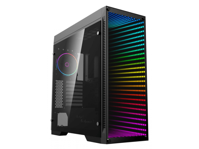 Gabinete Gamer Gamemax Shine G517, Mid Tower, Com 1 Fan, Vidro Temperado, Black, Sem Fonte