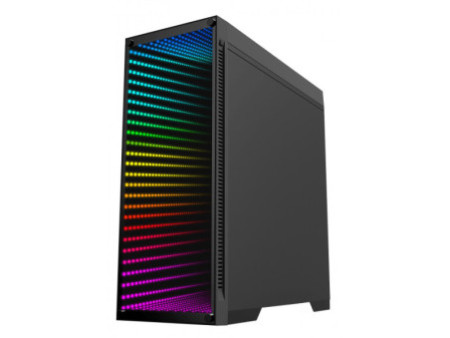 Gabinete Gamer Gamemax Shine G517, Mid Tower, Com 1 Fan, Vidro Temperado, Black, Sem Fonte