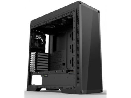 Gabinete Gamer Gamemax Shine G517, Mid Tower, Com 1 Fan, Vidro Temperado, Black, Sem Fonte