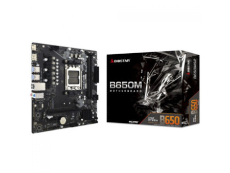 Placa Mãe Biostar B650MS2, Chipset B650, AMD AM5, mATX, DDR5