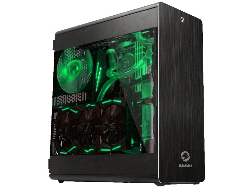 Gabinete Gamer Gamemax Raider XT, Full Tower, Sem Fan, Vidro Temperado, Black, Sem Fonte