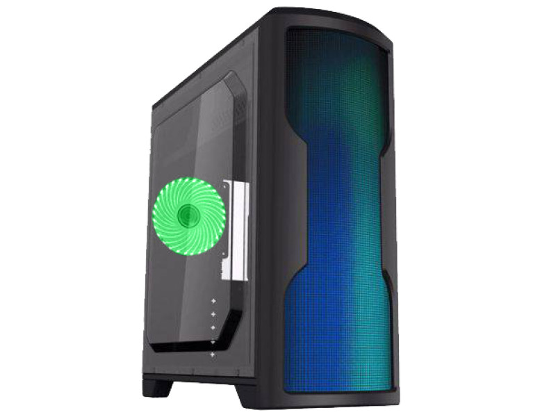Gabinete Gamer Gamemax Aurora W901, Mid Tower, Com 1 Fans, Vidro Temperado, Black, Sem Fonte