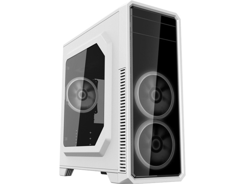 Gabinete Gamer Gamemax Rainbow M911 RGB, Mid Tower, Com 4 Fans, Vidro Temperado, Black, Sem Fonte