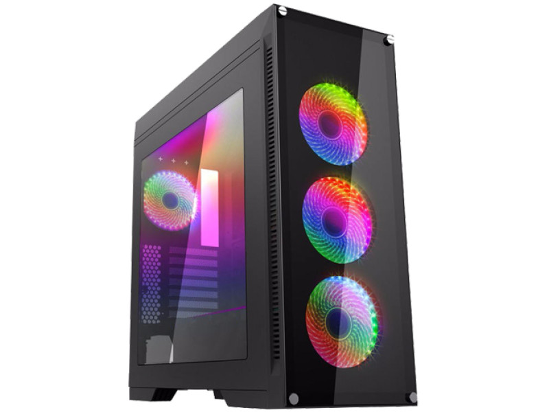 Gabinete Gamer Gamemax Elysium G503X, Mid Tower, Com 3 Fans, White, Sem Fonte